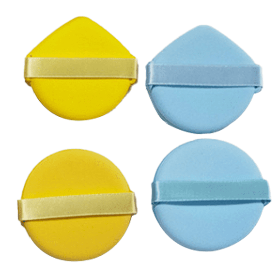Makeup Sponge Air Cushion Puff for Foundation Cream Concealer Beauty Makeup Sponge Cute Colorful Puff Unique Design,yellow+blue