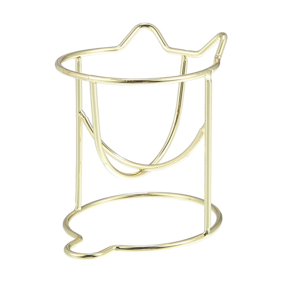 Makeup Sponge Holder Beauty Sponge Dry Stand Beauty Sponge Holder for Vanity Cat Shape Gold Tone
