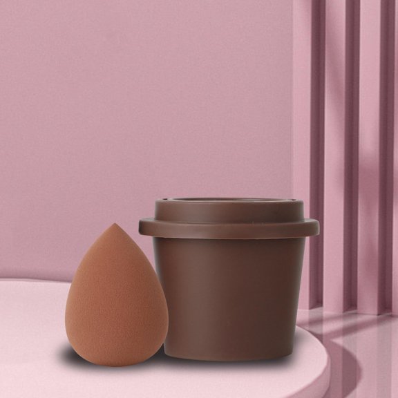 Makeup Sponge Holder Beauty Sponges Container Soft Breathable Portable Reusable Droplet