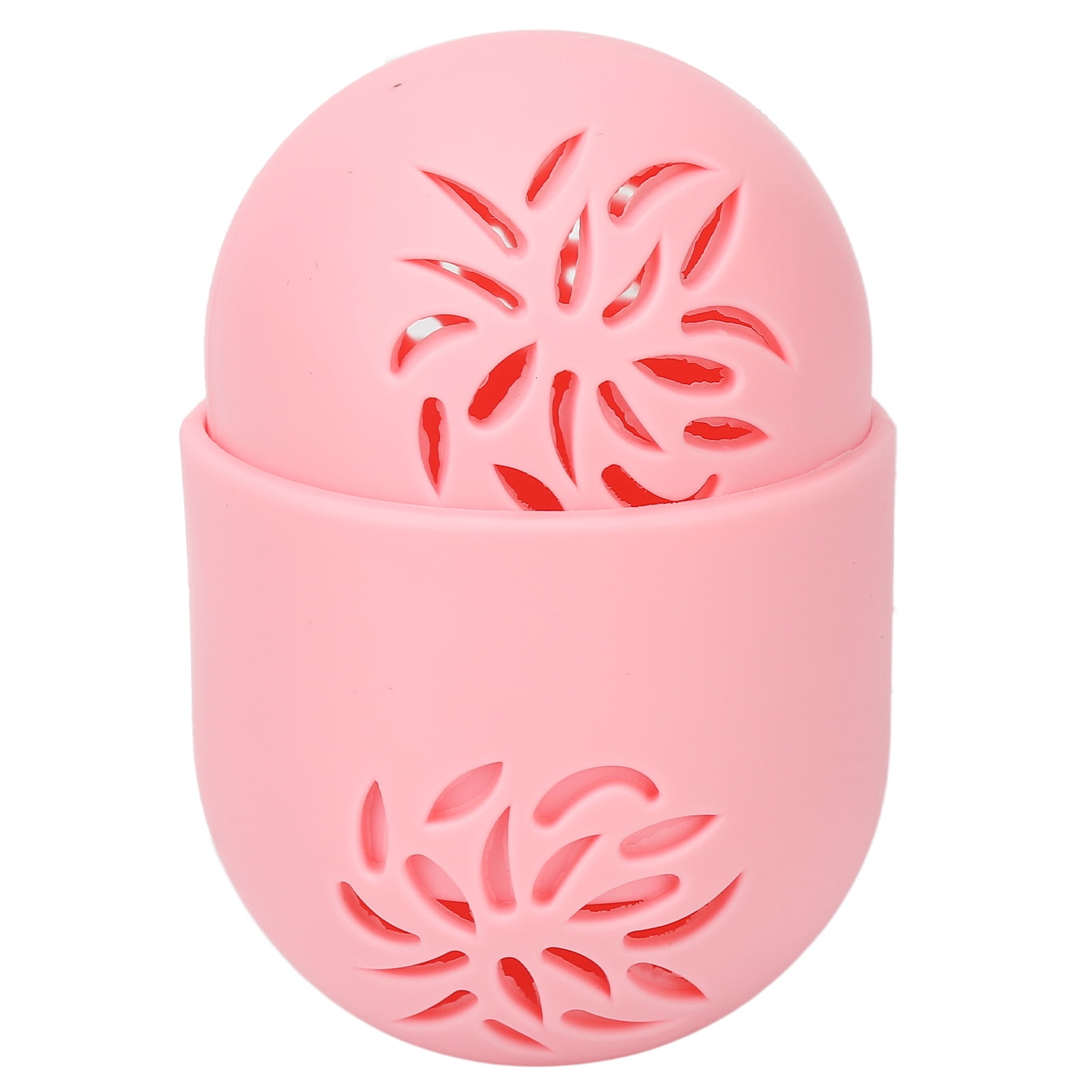 Makeup Sponge Holder Pink Gourd Shape Breathable Hollow Design Makeup Sponge Travel Case YZRC