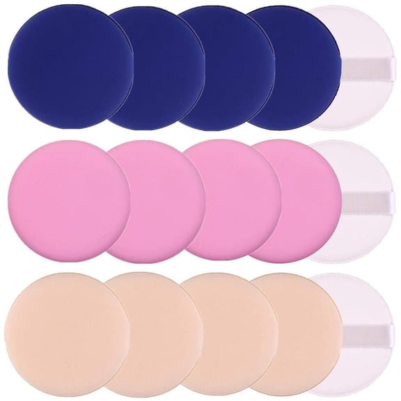 Makeup Sponge Puff - Non-Latex, Dry/Wet Dual Use, Round Cushion Tool for Foundation & Liquid Makeup