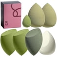 thumbnail image 1 of Makeup Sponge Set  Blender Sponges 7 count for Liquid, Cream, and , Multi-colored with 1 Mini Makeup Sponge  (C-Green), 1 of 6