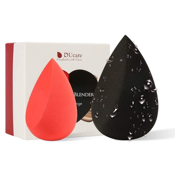 Makeup Sponges with Foundation Brush Makeup Puff Blending Foundation Sponge for Liquid BB Cream Mineral Powder Buffing Stippling