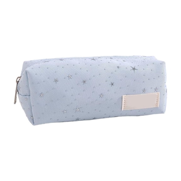 Makeup And Stationery Pouch,Large Capacity Polyester Storage Bag,Compact Size With Roomy Interior,Multipurpose Cosmetic And Pen Organizer,Lightweight Portable Design,Travel And Home Use