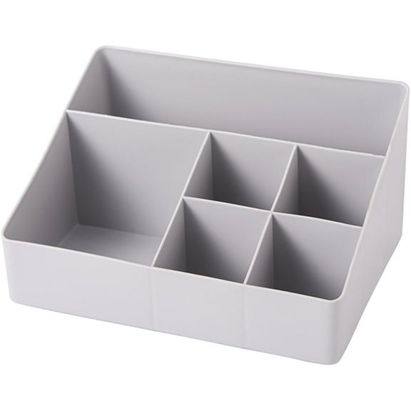 Makeup Storage Box, Thickened Square Multi-Compartment Makeup Box, Multi-Functional Office Desktop Storage Box, Cosmetics Finishing Box