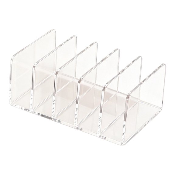 Makeup Storage Rack,Acrylic with Multiple Compartments Organizer,Vertical Cosmetic Display Holder for Eye Shadow Palettes
