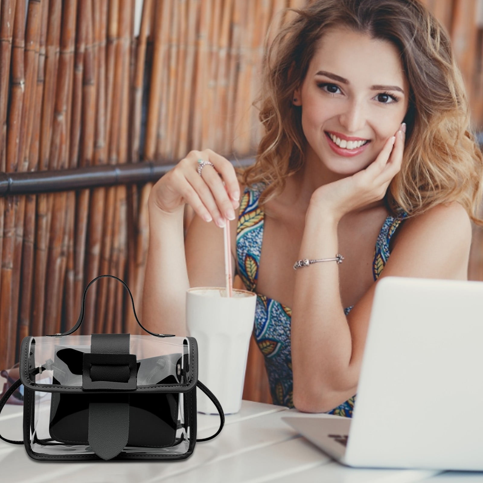 Makeup Travel Extra Large Makeup Organizer for Vanity Flight Attendant Luggage Clear Crossbody