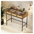 Makeup Vanity Desk with Lights Vanity Table with Glass Top Design