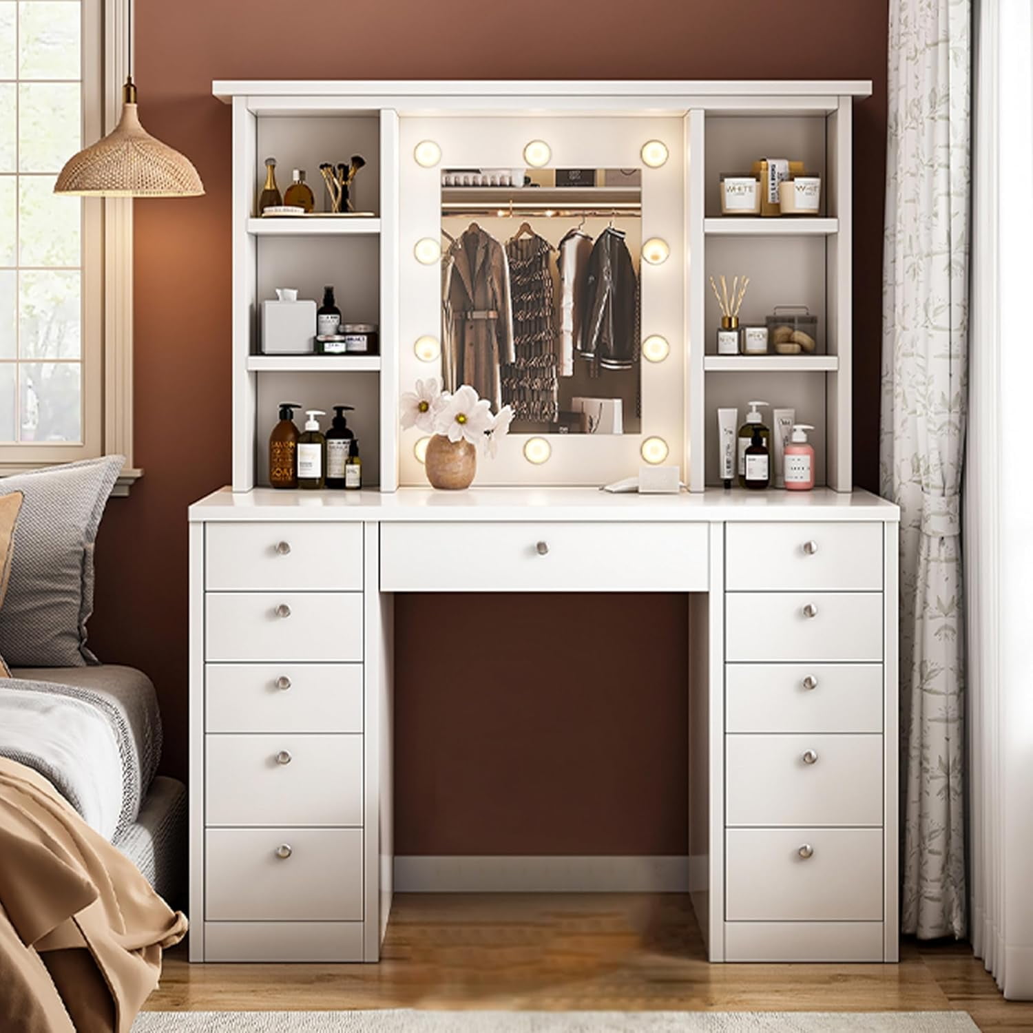 Shelves For Makeup Vanitynull