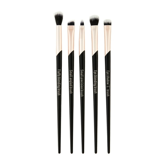 Walmart Eye Makeup & Cosmetic Brush Set, Black, 5 Piece