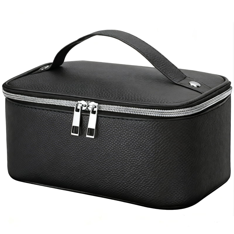 Cosmetic Bag Train Case, Black