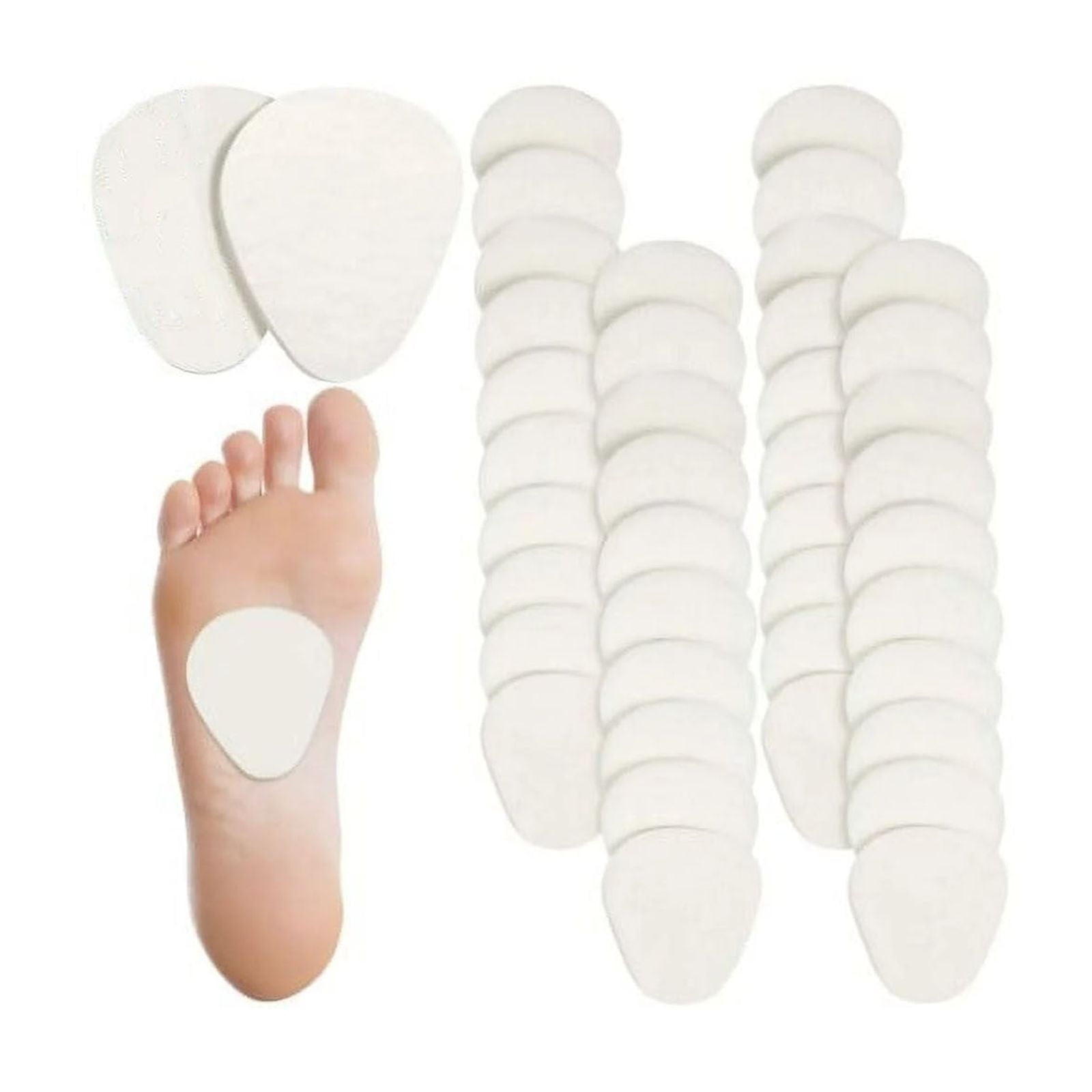 Makeup and Skincare Pain Relieving Metatarsal Wool Foot Pads forefoot