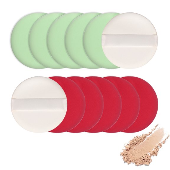 Makeup powder puff makeup with air cushion, liquid powder for foundation and concealer, 12, rose red and cyan