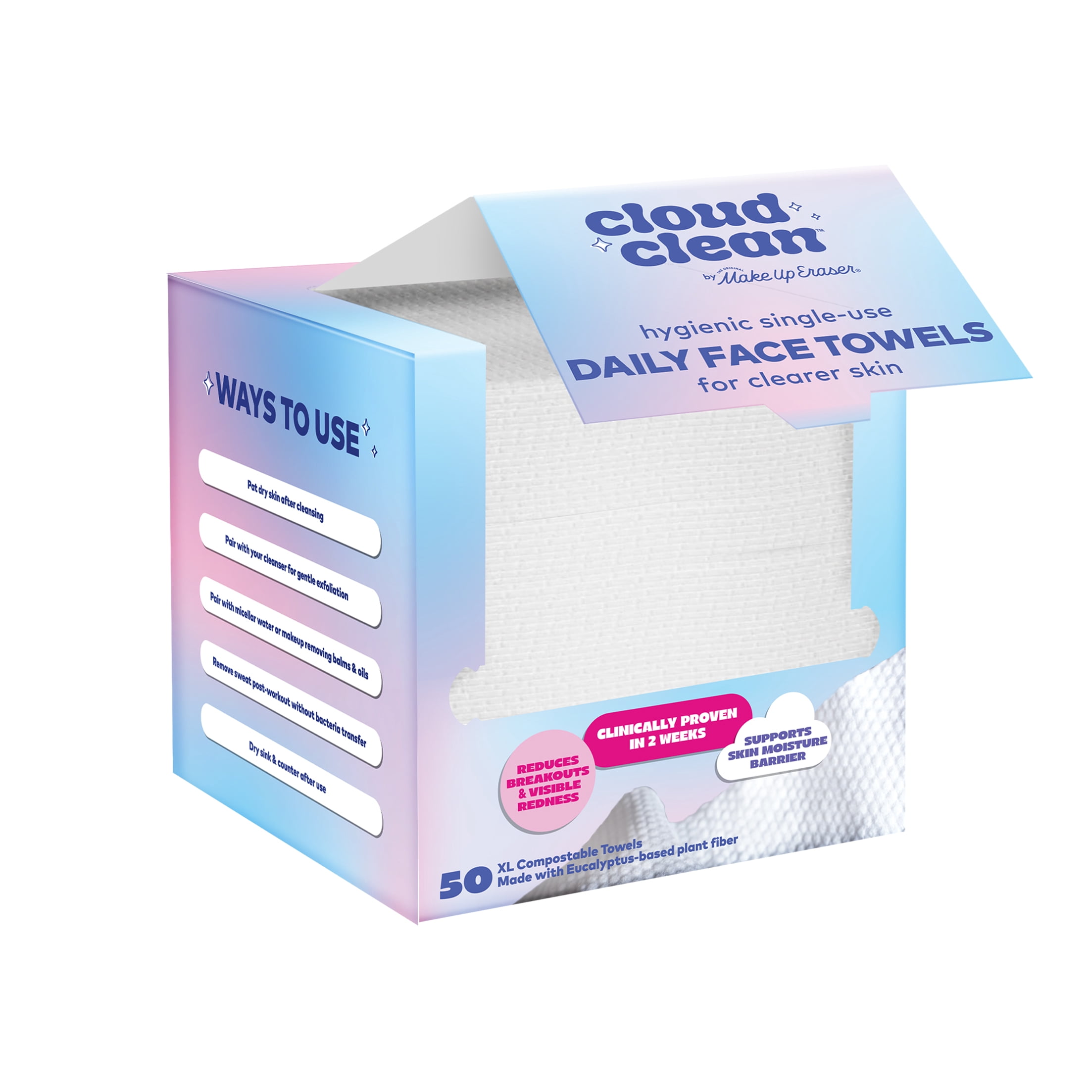 The Original MakeUp Eraser Cloud Clean Daily Face Towels 50XL