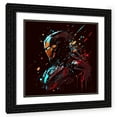 thumbnail image 1 of Maki 12x12 Black Ornate Wood Framed With Double Matting Wall Art Titled - Iron Man I, 1 of 6