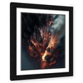 thumbnail image 1 of Maki 12x14 Black Ornate Wood Framed With Double Matting Wall Art Titled - Wrath Of The Forest, 1 of 6