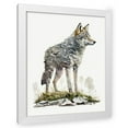 thumbnail image 1 of Maki 15x18 White Modern Wood Framed Wall Art Titled - Stance Of An Alpha, 1 of 6