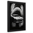 thumbnail image 1 of Maki 16x24 Black Modern Wood Framed Wall Art Titled - Dodge Challenger Greyscale Poster I, 1 of 6