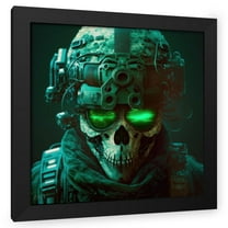 Maki 20x20 Black Modern Wood Framed Wall Art Titled - On Sight Iv