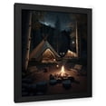 thumbnail image 1 of Maki 20x24 Black Modern Wood Framed Wall Art Titled - A Delightful Night I, 1 of 6