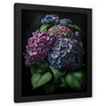 thumbnail image 1 of Maki 20x24 Black Modern Wood Framed Wall Art Titled - Hydrangea Show Ii, 1 of 6