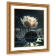 thumbnail image 1 of Maki 20x24 Gold Ornate Wood Framed With Double Matting Wall Art Titled - Bloom Of The Lotus I, 1 of 6