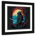 thumbnail image 1 of Maki 26x26 Black Ornate Wood Framed With Double Matting Wall Art Titled - Peer To The Past, 1 of 6