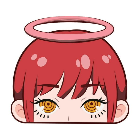 Makima Chibi Peeker Sticker  Chainsaw Man Anime Vinyl Decal | Laptop, Notebook, or Water Bottle Sticker