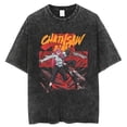 thumbnail image 1 of Makima Short Sleeve Anime T-Shirt Demon Domination Harajuku Shirt Men's and Women's Summer Breathable Loose Black XS-3XL, 1 of 5