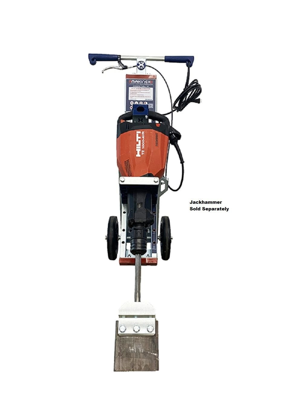 Makinex Compact Jackhammer Trolley for Easy Tile and Rock