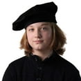 thumbnail image 1 of Making Believe Black Renaissance Beret Peasant Style Hat Costume Accessory (Youth 22-23" Circumference), 1 of 6