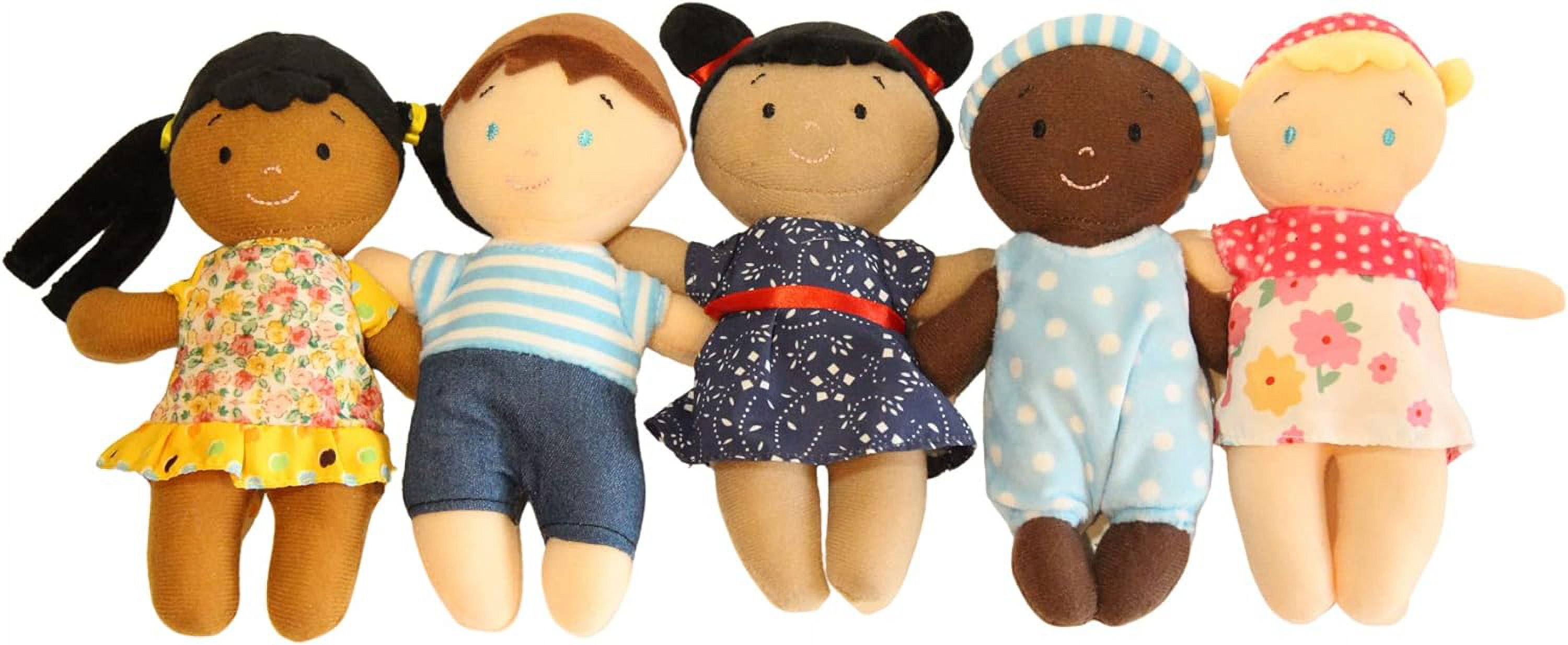 Making Believe Dolls, Plush Diversity, 8 inch, (5 Piece)