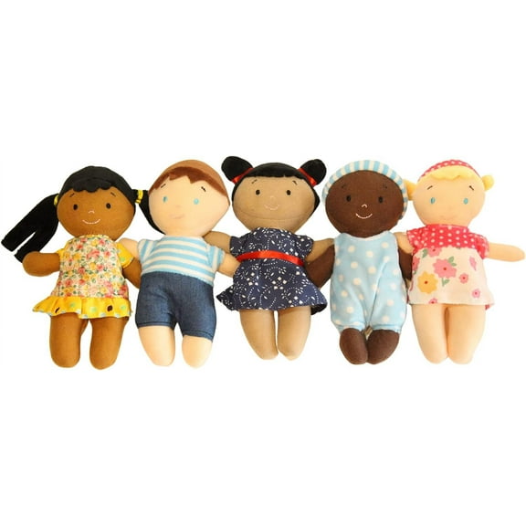 Making Believe Dolls, Plush Diversity, 8 inch, (5 Piece)