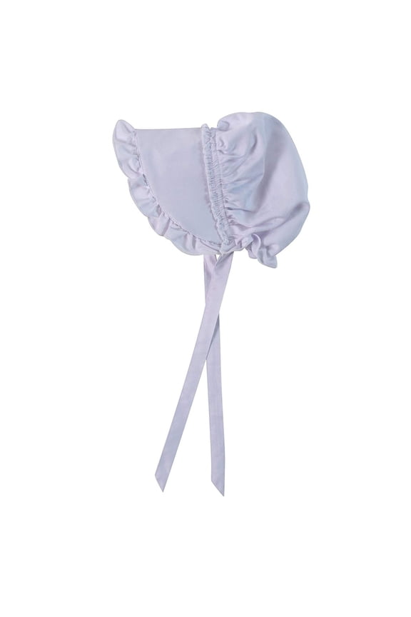 Girls Deluxe Bonnet (Girls 4-8 Years, White)