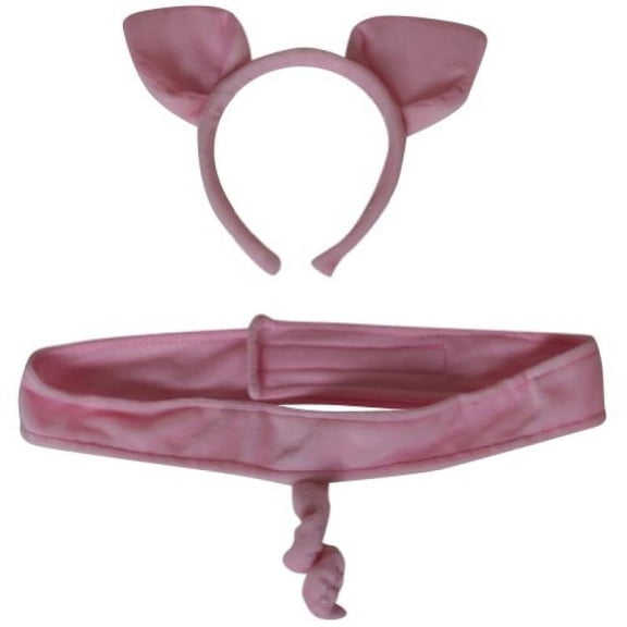 Making Believe Pink Pig Headband Ears and Tail Costume Set