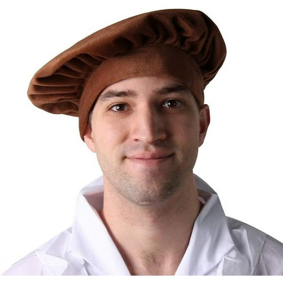 Making Believe Renaissance Beret Hat - Brown - Costume Accessory - Peasant Style - Adult 23-24" Circumference