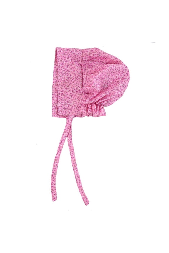 Simple Bonnet, Teens to Women's (Pink)