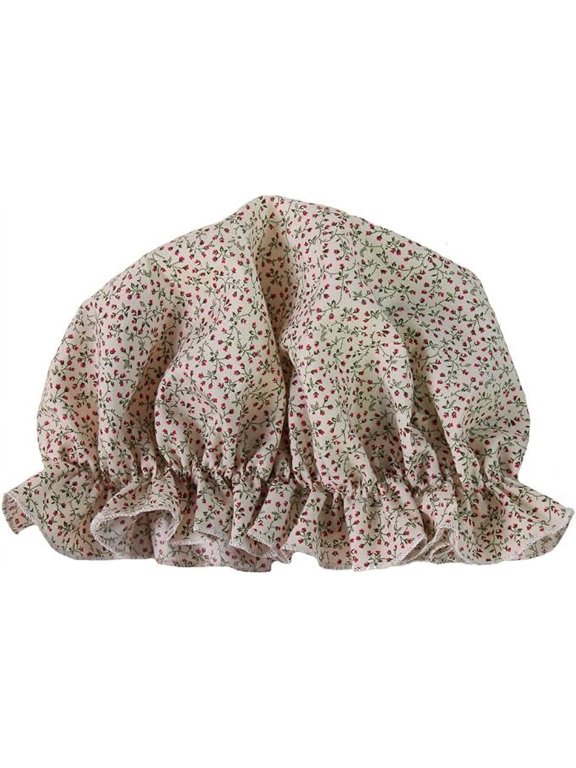 Womens Mop Cap - Cream Calico