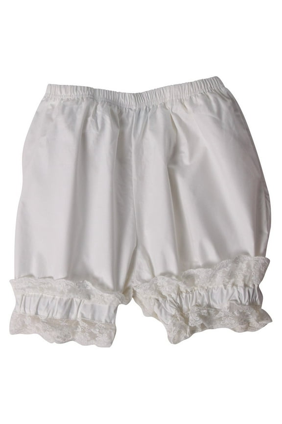 Womens Short Bloomers - Cream - X-Large 12-14