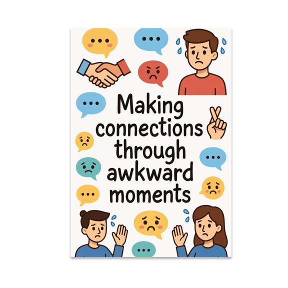 Making Connections Through Awkward Moments - Professional Decor - 13x19 Poster Print