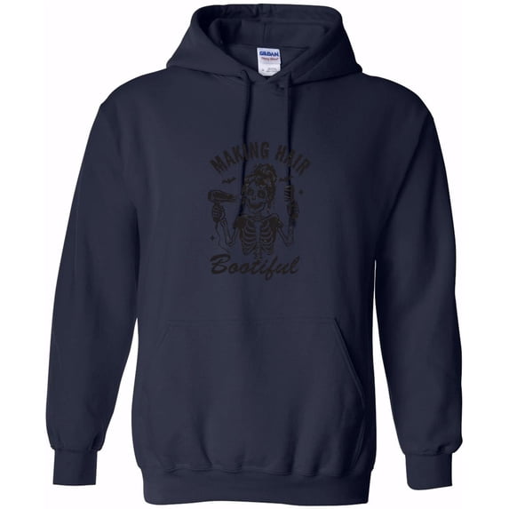 Making Hair Bootiful Funny Stylist Salon Barber Shop Graphic Pullover Hoodie, up to size 5XL