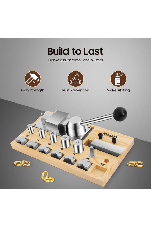 Making Jewelry Ring Bender Tool Hand Crank Ring Bracelet Press Bending Machine