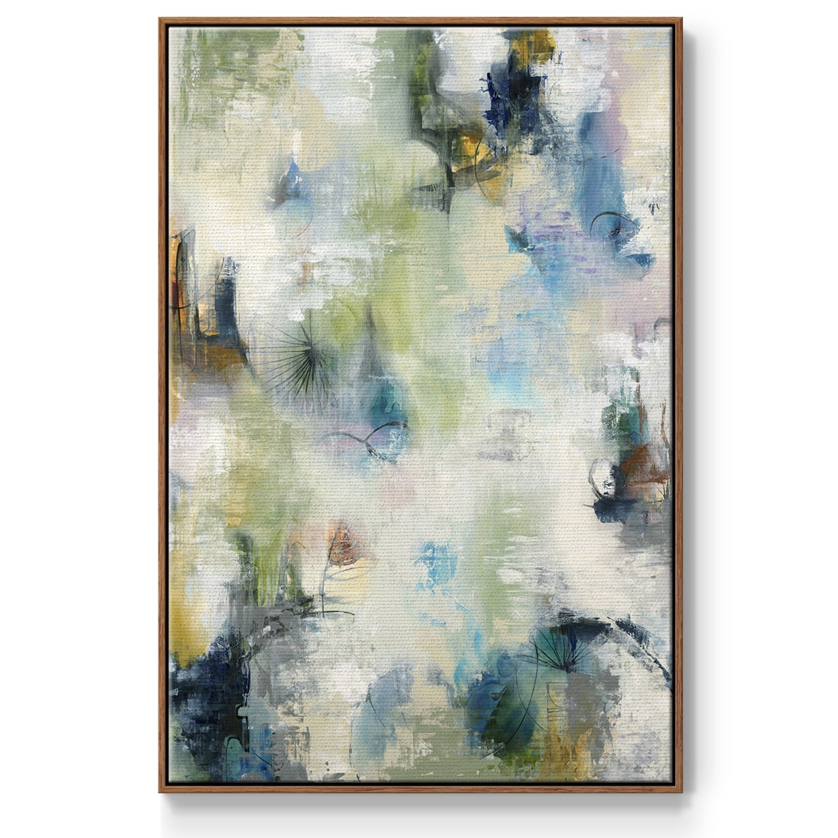 Making Magic Framed Premium Gallery Wrapped Canvas - Ready to Hang - 25 x 37 - Walnut Floating Frame