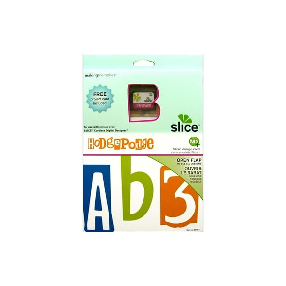 Making Mem Slice Design Card Fonts Hodge Podge