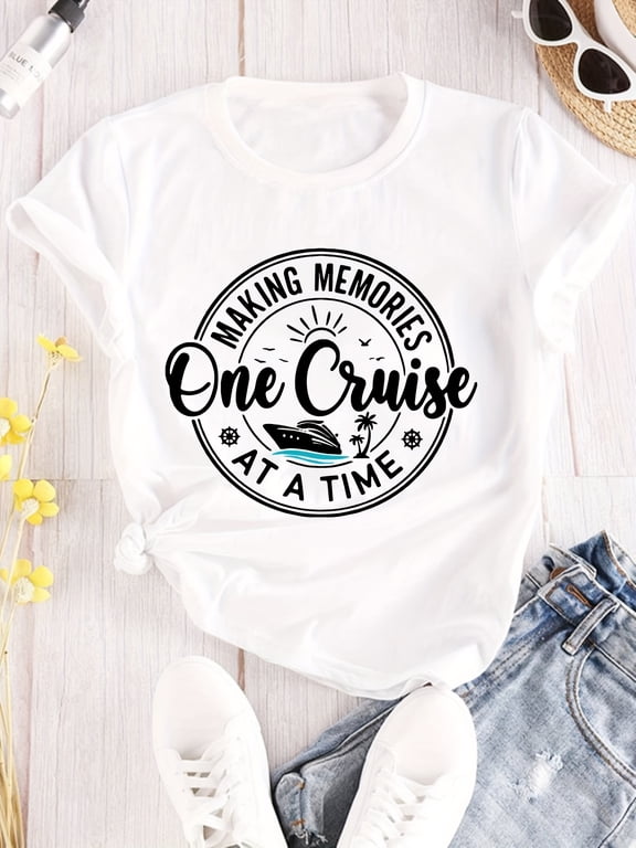 Making Memories One Cruise At A Time T-Shirt Fun Family Vacation Tee