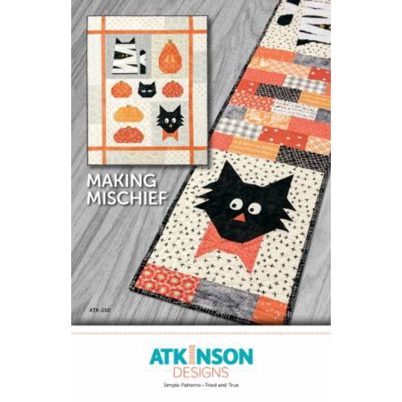 Atkinson Designs Making Mischief Quilt Pattern - 2 Size Variations Per Pattern