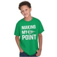 thumbnail image 1 of Making My Point Bow Hunting Season Crewneck T Shirts Boy Girl Teen Brisco Brands L, 1 of 6