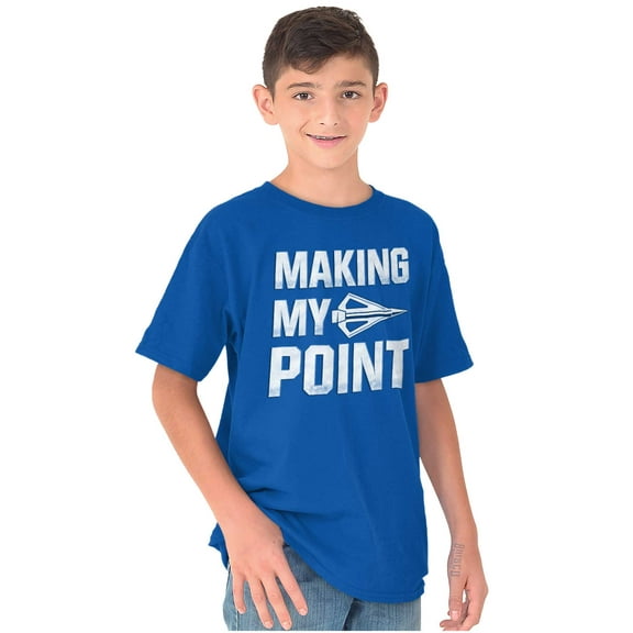Making My Point Bow Hunting Season Crewneck T Shirts Boy Girl Teen Brisco Brands X