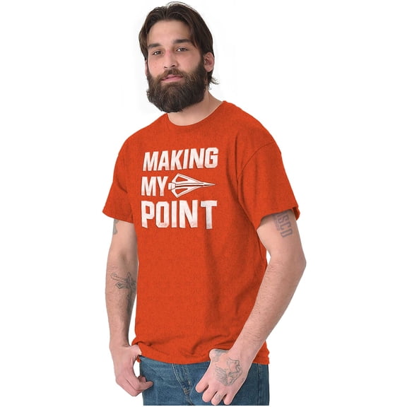 Making My Point Bow Hunting Season Plus Size Crewneck Graphic Tee Shirt Brisco Brands 3X
