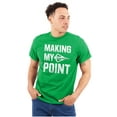 thumbnail image 1 of Making My Point Bow Hunting Season Plus Size Crewneck Graphic Tee Shirt Brisco Brands 5X, 1 of 5